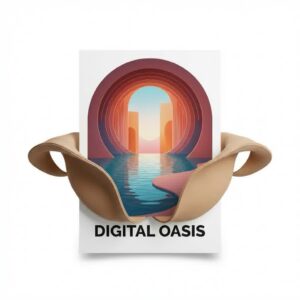 Plakat Artystyczny Digital Oasis